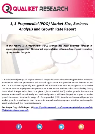 1 3 propanediol pdo market size business analysis