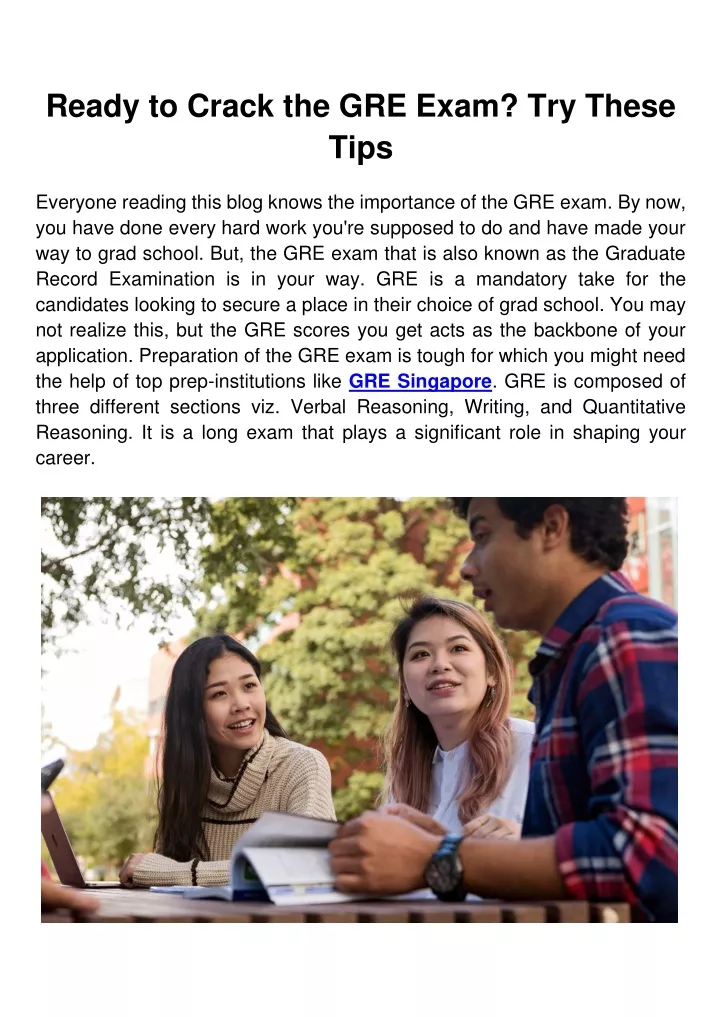 ready to crack the gre exam try these tips