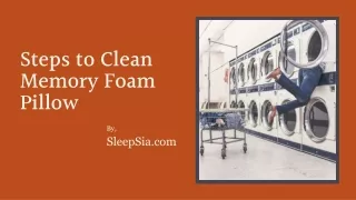 steps to clean memory foam pillow