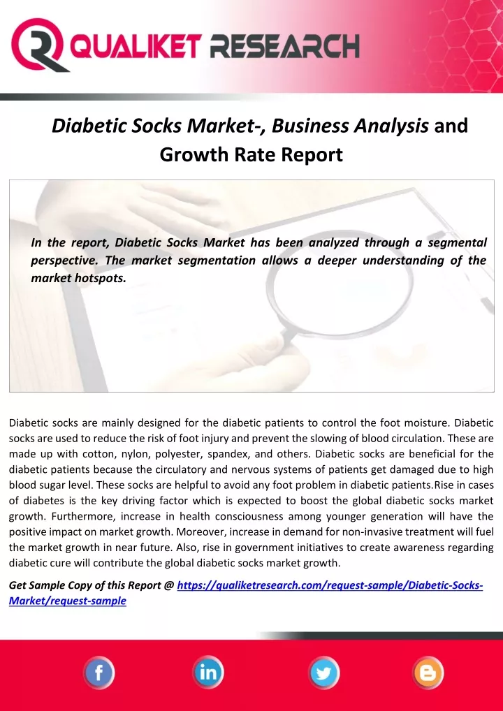 diabetic socks market business analysis