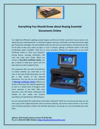 Everything You Should Know about Buying Essential Documents Online
