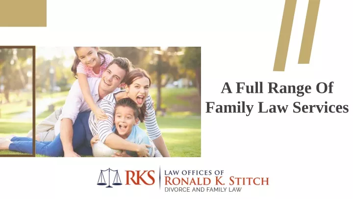a full range of family law services