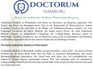 Praxis für ästhetische Medizin: Winterhude,Borgweg