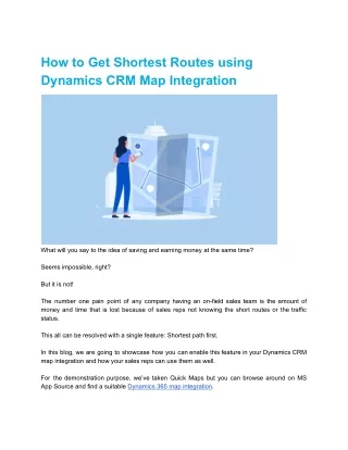 how to get shortest routes using dynamics