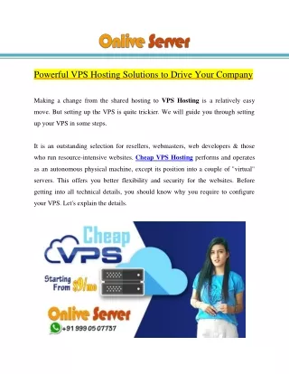 powerful vps hosting solutions to drive your