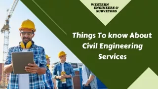 Things To know About Civil Engineering Services