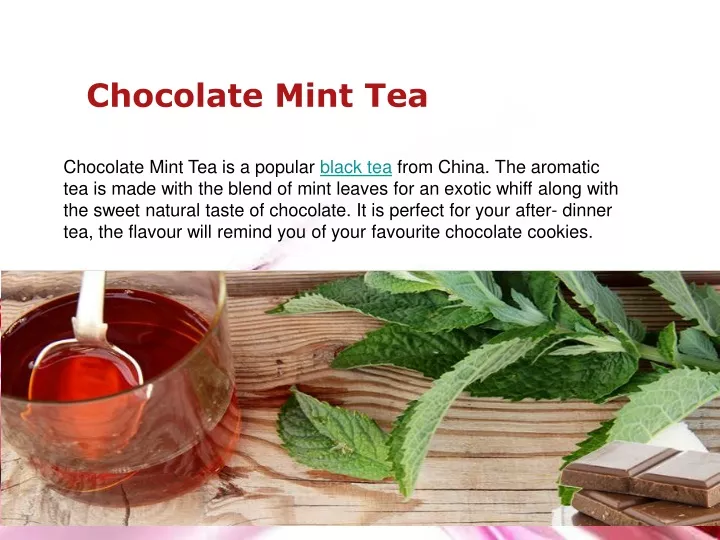 chocolate mint tea