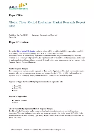 report title
