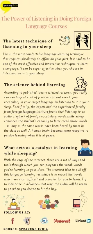 The Power of Listening in Doing Foreign Language Courses