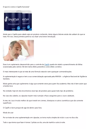 o que e como o capifix funciona