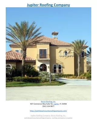 jupiter roofing company