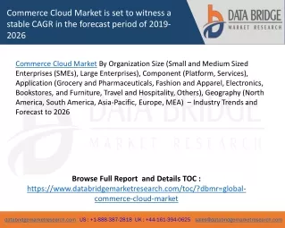 commerce cloud market is set to witness a stable