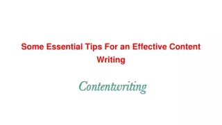 Easy Tips For an Effective Content Writing