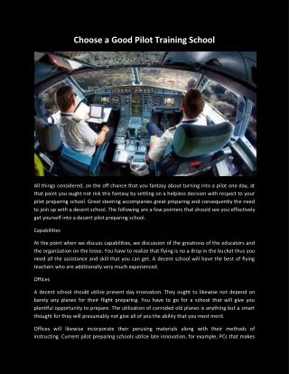 Pilot Training NZ