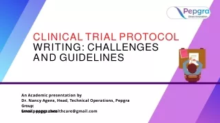 Clinical trial protocol writing