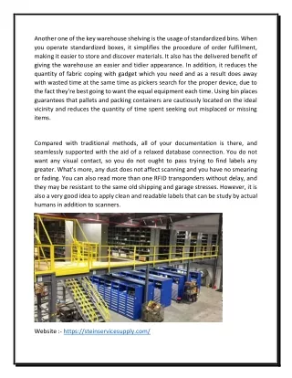 another one of the key warehouse shelving