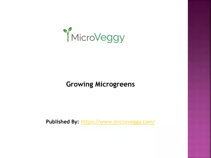 growing microgreens published by https