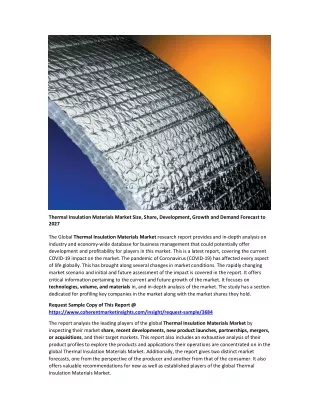 thermal insulation materials market size share