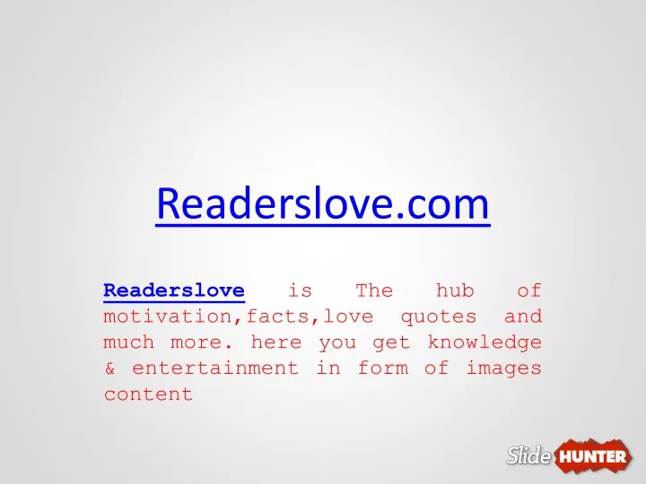 readerslove com