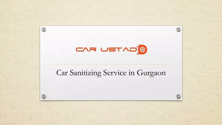car sanitizing service in gurgaon