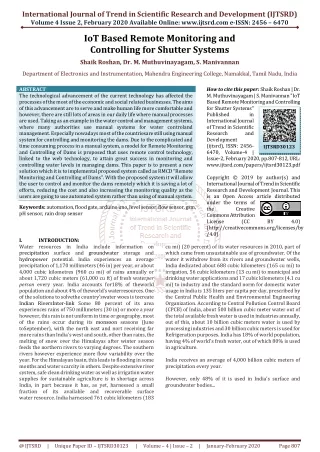 international journal of trend in scientific