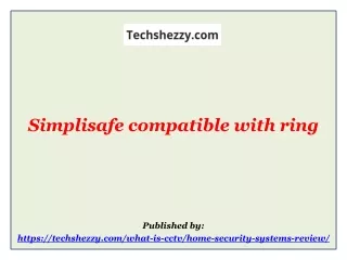 Simplisafe compatible with ring