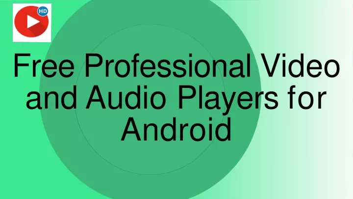 free professional video and audio players