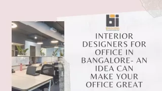 interior designers for office in bangalore