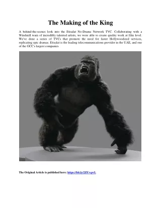 the making of the king