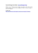 Accounts Manager Recruitment - Account Manager Hiring - slide 1