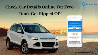Check Car Details Online Without Messing With The Used Car Seller