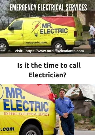 is it the time to call electrician