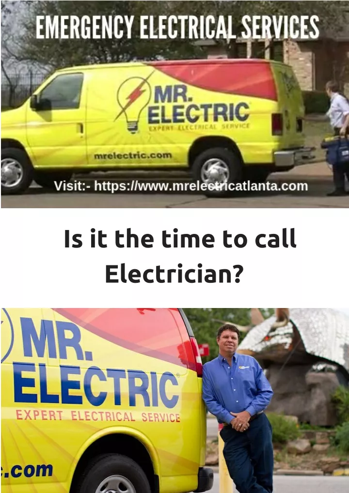 is it the time to call electrician