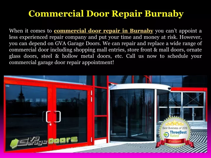 commercial door repair burnaby