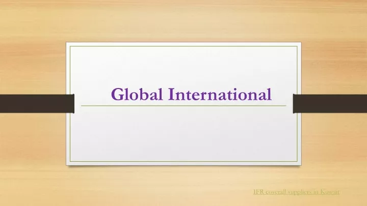 global international