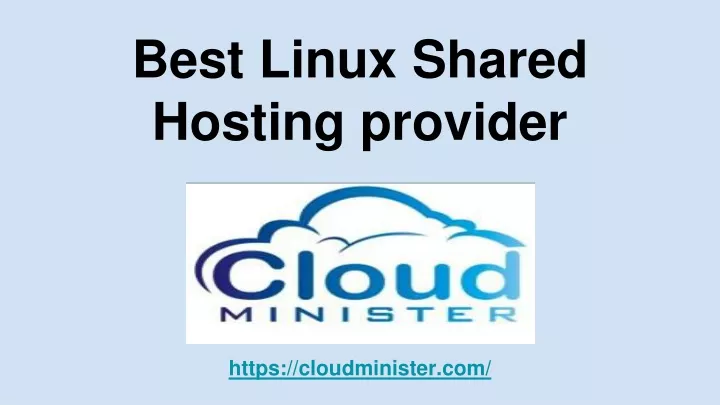 best linux shared hosting provider