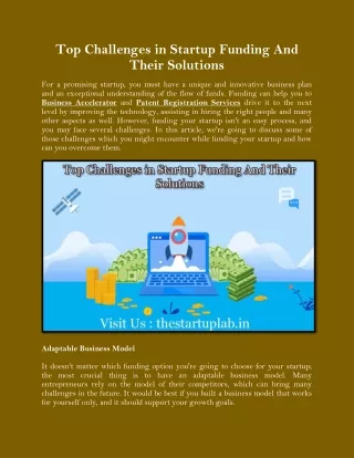 top challenges in startup funding and their
