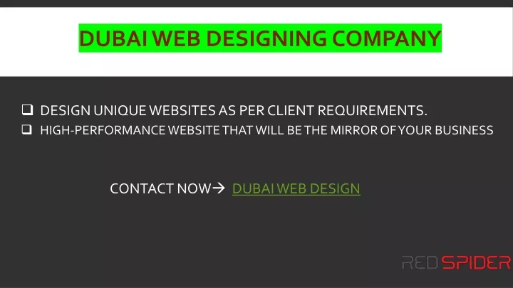 dubai web designing company