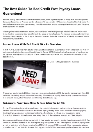 Some Of Fast Approval Payday Loans