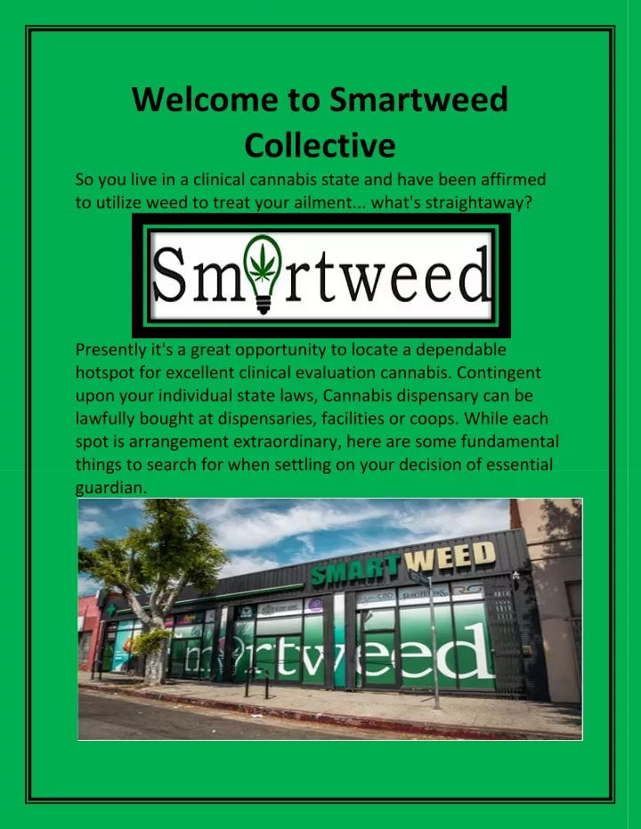 welcome to smartweed collective so you live