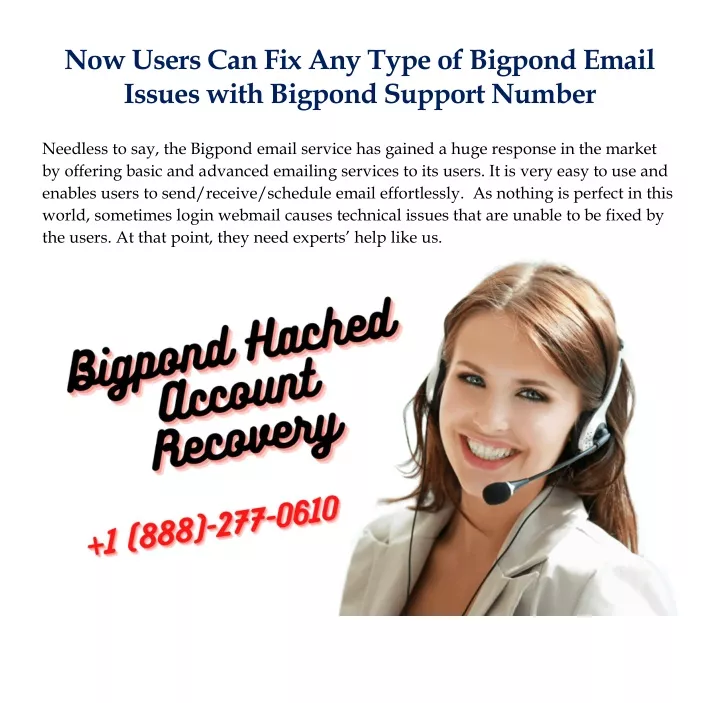 now users can fix any type of bigpond email