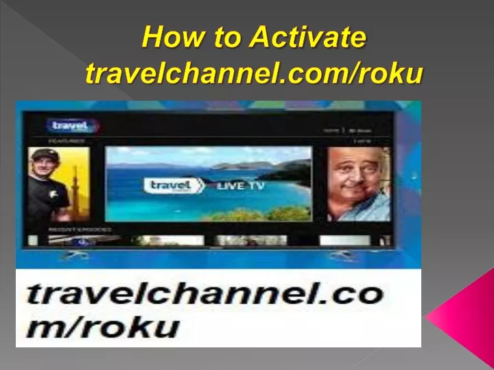 how to activate travelchannel com roku