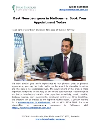 call 03 96393889 info@ivanbhaskar com au