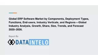 global erp software market by components