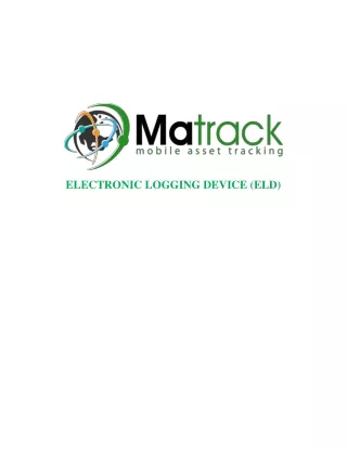 Quick Start Guide: How to Install Your Matrack Free ELD?