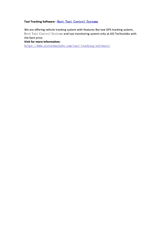 taxi tracking software best
