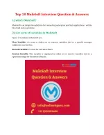 Top 10 Mulesoft Interview Questions & Answers - slide 1