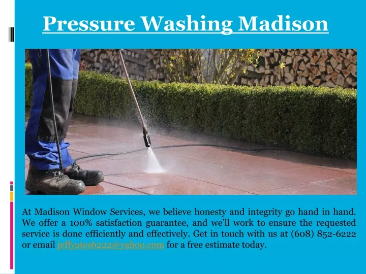 pressure washing madison