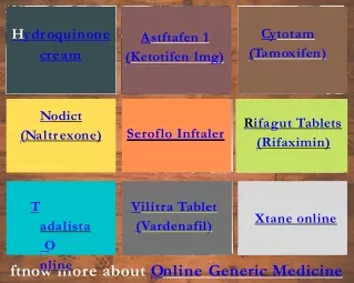 Generic Medicines that are carried for all uses