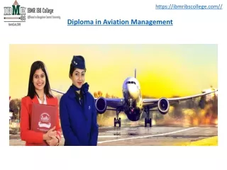 Diploma in Aviation Management - IBMR IBS